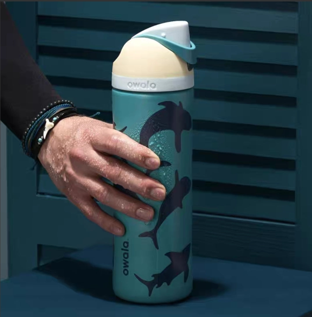 Owala Bottle Stainless Steel FreeSip Leak-proof | Fin Frenzy | 32oz | 950ml