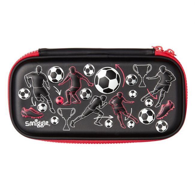 Smiggle Pencil Case | Hardtop | Football