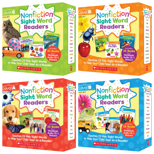 Nonfiction Sight Word Readers | 25 Books | Level A-D