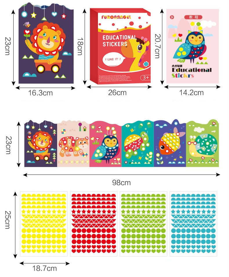 Educational Sticker Activity Set for Kids – Animal Sticker Book