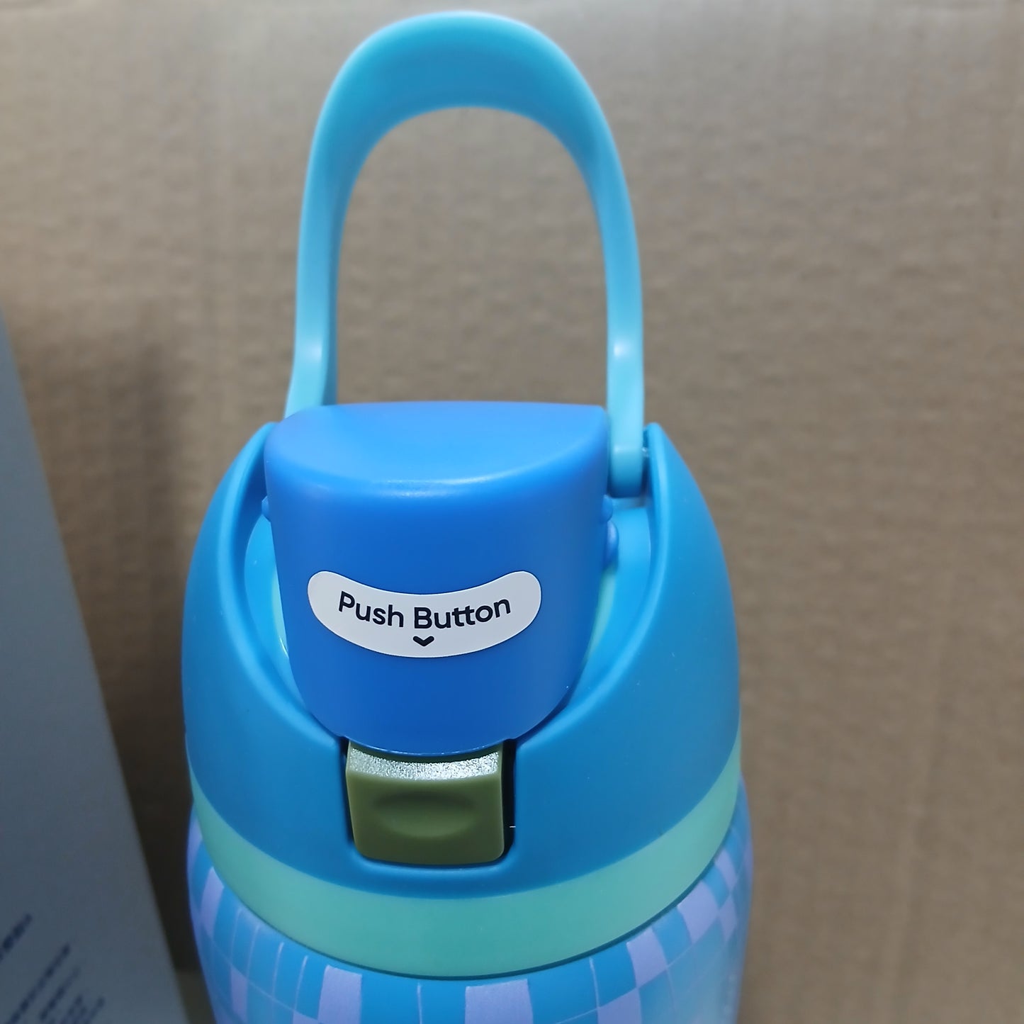 Owala Bottle Stainless Steel Free Sip Leak-proof Blue With Purple Squares 710-950ml
