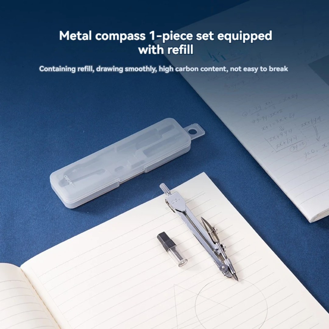 Deli Precision Compass Set for School & Drawing