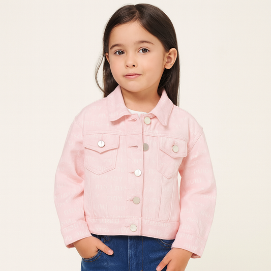 Pink Jacket For Girls Size 7-8y
