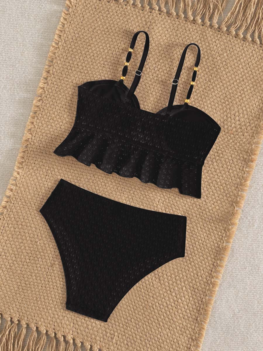 Elegant Shell Detail Swimsuit 2 pcs | Size 6-14y