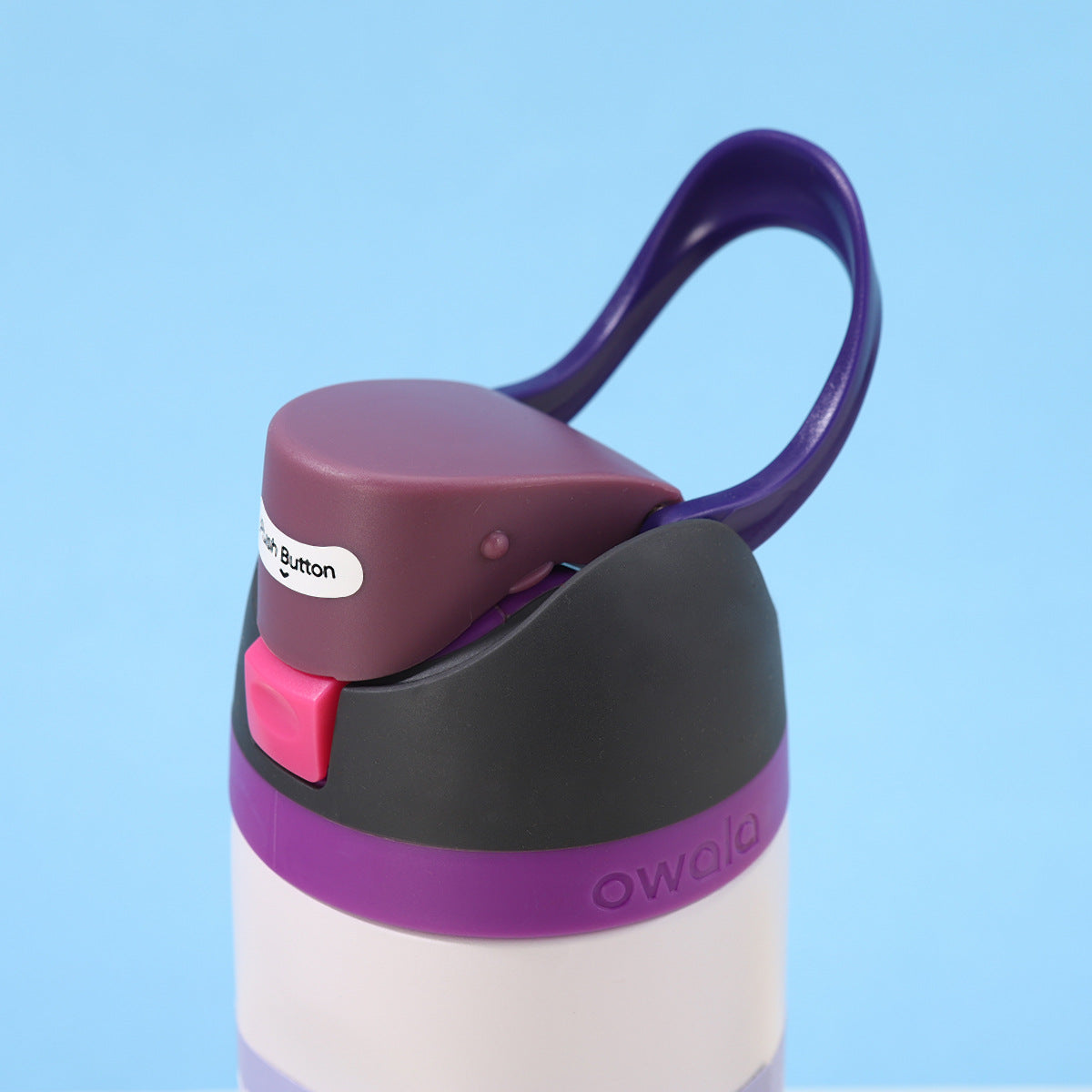 Owala Bottle Stainless Steel FreeSip Leak-proof | White&Purple | 710ml