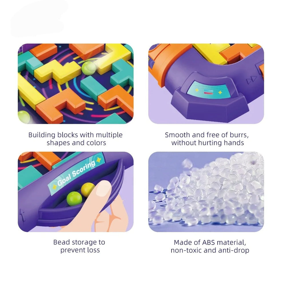 3D Tilt Maze Puzzle Game Board Interactive Handheld Brain Tester For Kids & Adults