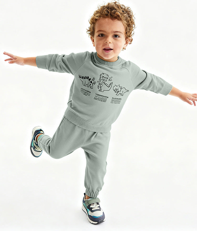 Outfit Cotton  Dinosaurs Design Size 4-10y