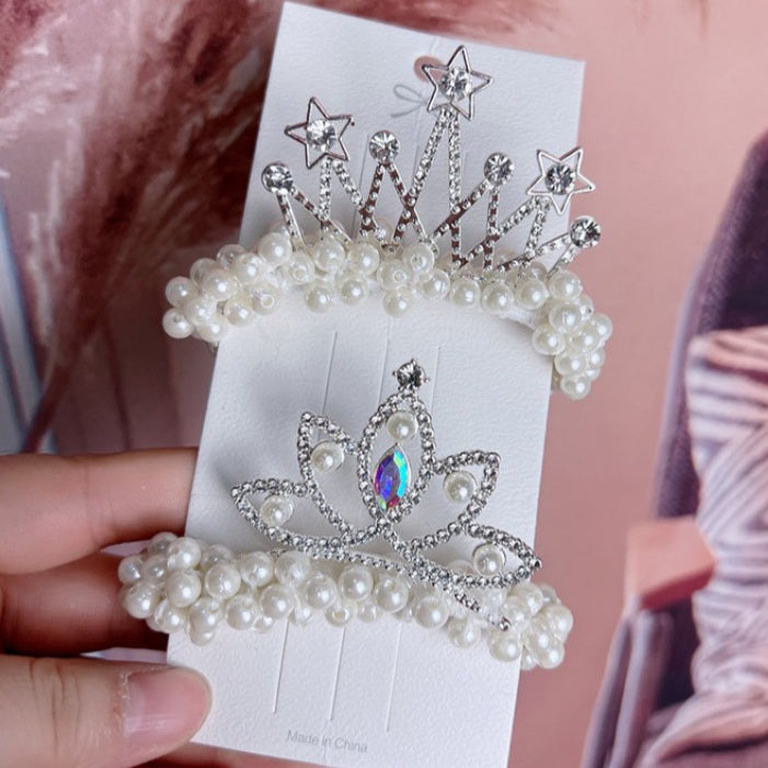Hair Tie Princess Crown For Kids Pack Of 2 Pcs