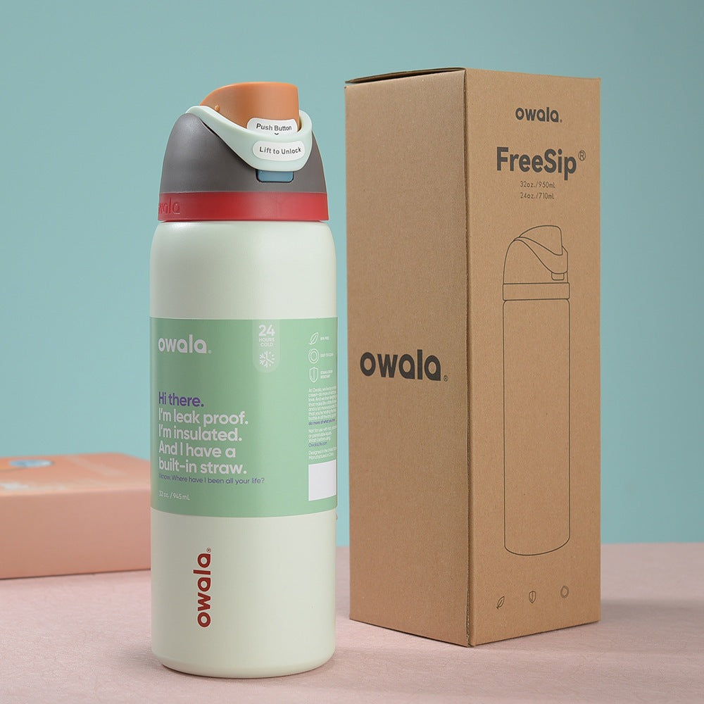 Owala Bottle Stainless Steel Free Sip Leak-proof Beige 710-950ml