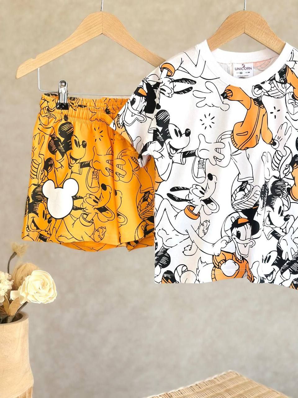 Boys Cotton Mickey Mouse – Soft Summer Outfit | Size 2-8y