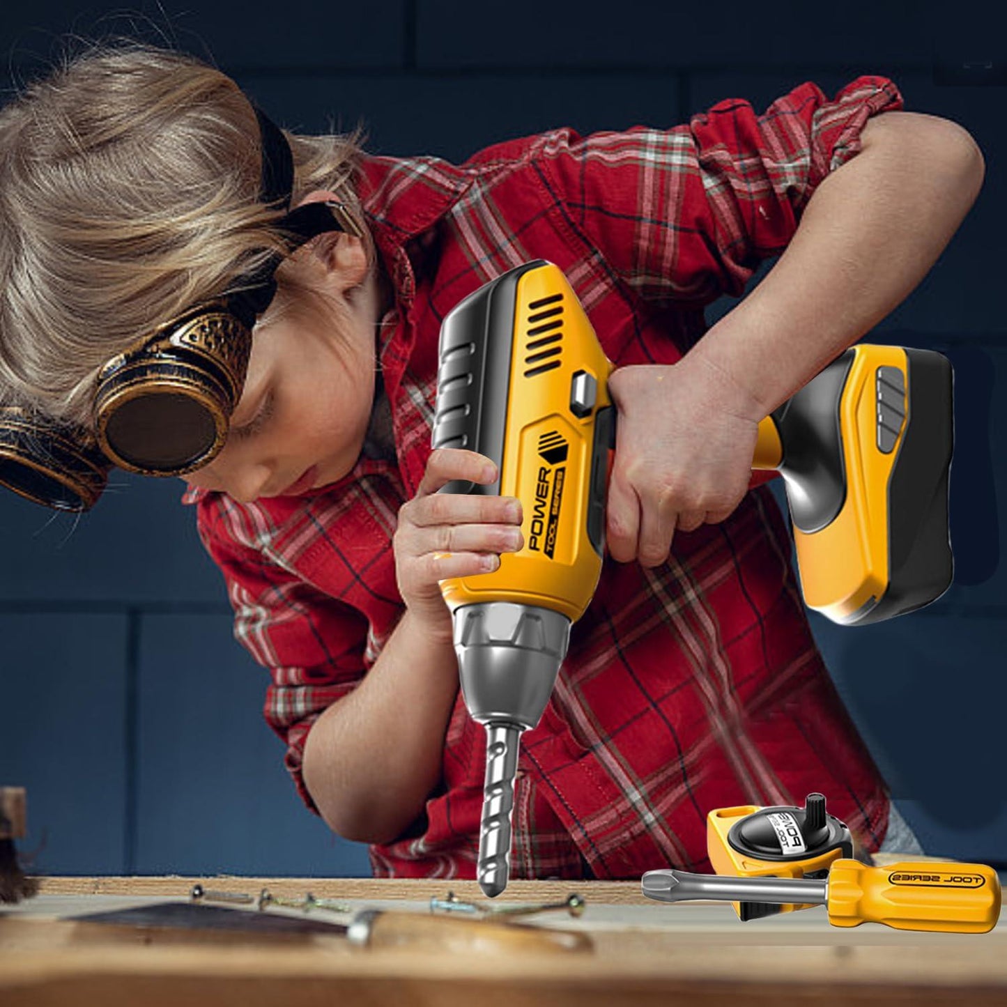 Mega Power Tools - Role Play Toys With Power Drell | 3+