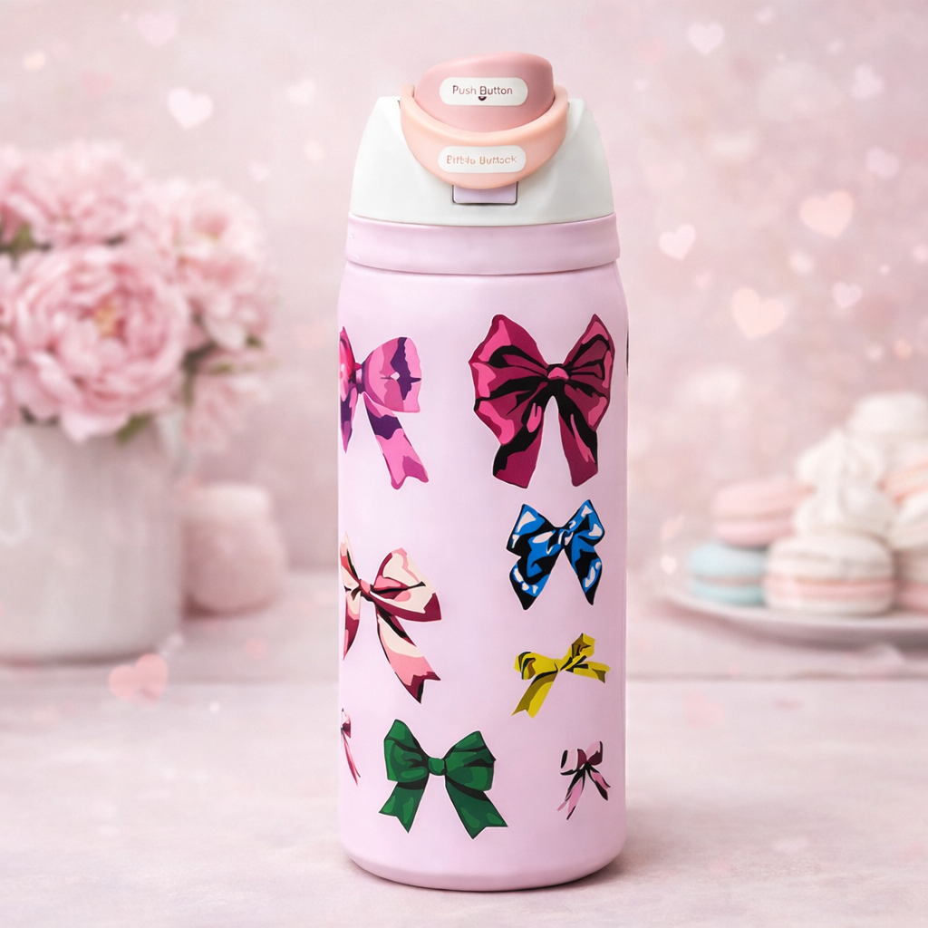 Owala Bottle Stainless Steel - FreeSip | Leak-proof | Purple | Color Ribbon | 950ml