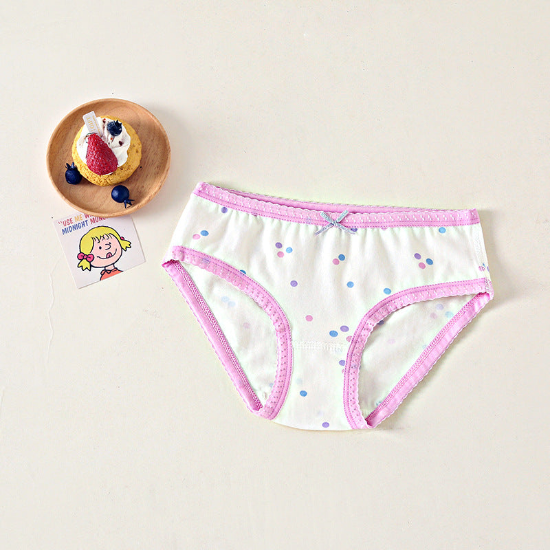Girls Cotton Panties ( 4 Pcs ) Purple Tulip | Size 2-12y