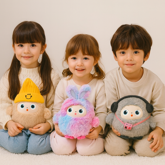 AI Plush Toy Smart Voice & Led Eyes Interactive Companion Rechargeable 3-12y