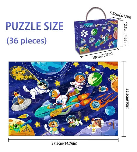 Kids 36-Piece Educational Jigsaw Puzzle | 3+