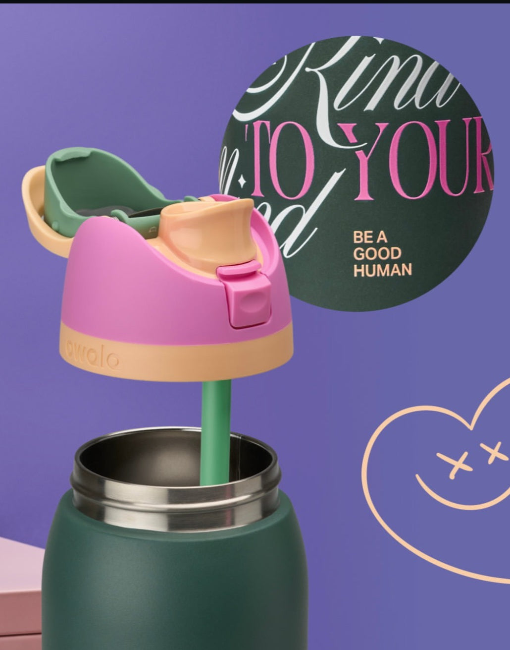 Owala Bottle Stainless Steel Free Sip Leak-proof Kind Mind 950ml