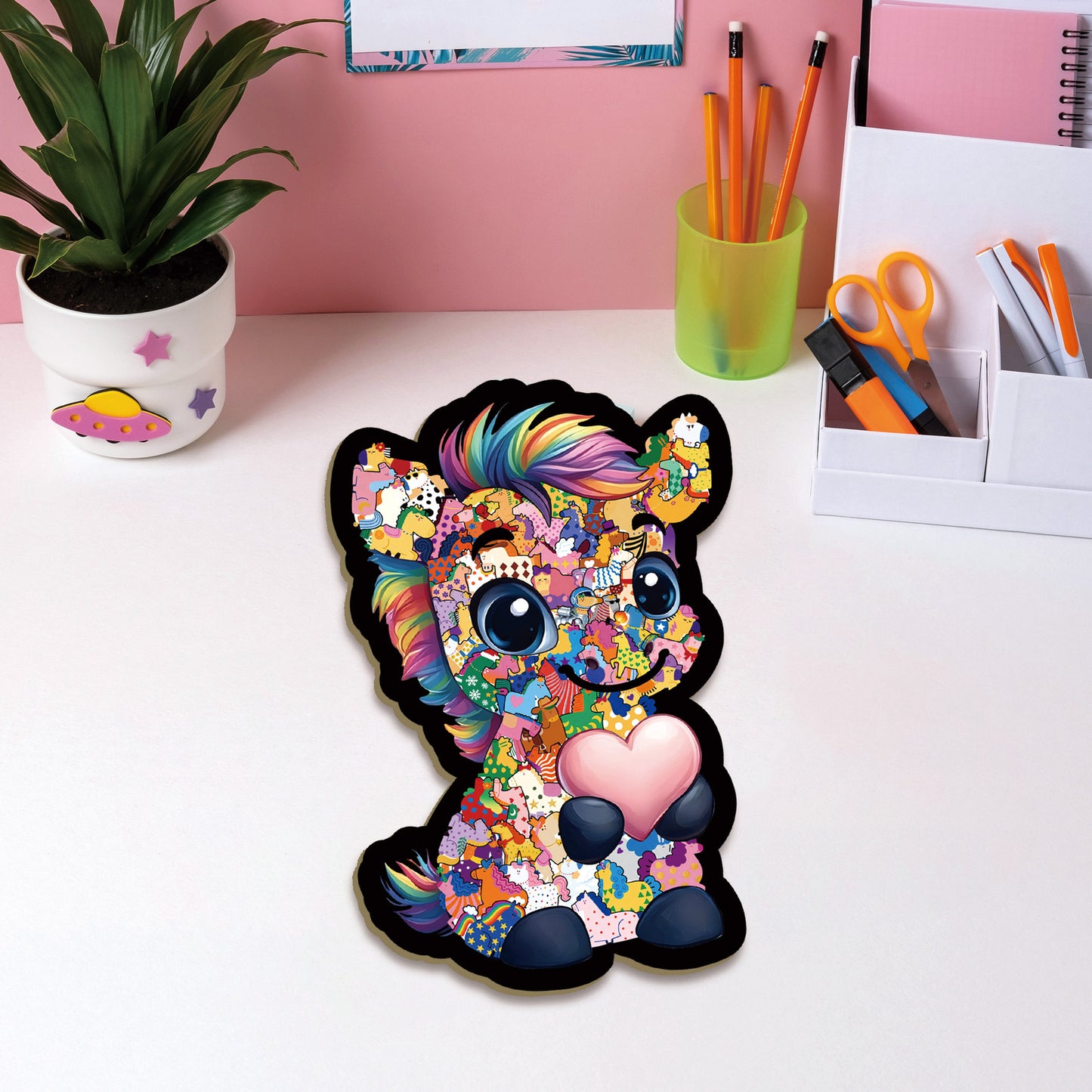 Cute Dog Wooden Puzzle – 72 Pieces | Colorful Animal Jigsaw Puzzle | 26004