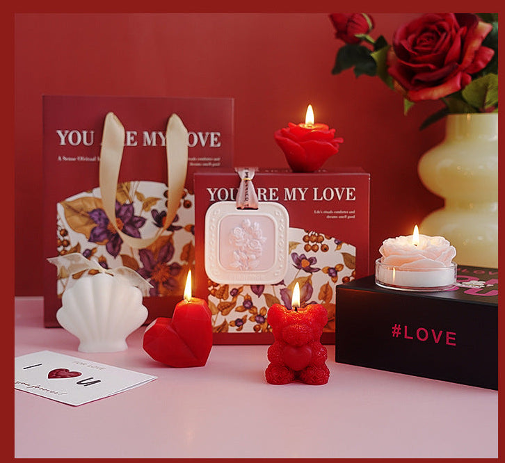 Romantic Rose & Heart Scented Gift Set | 4 Pieces
