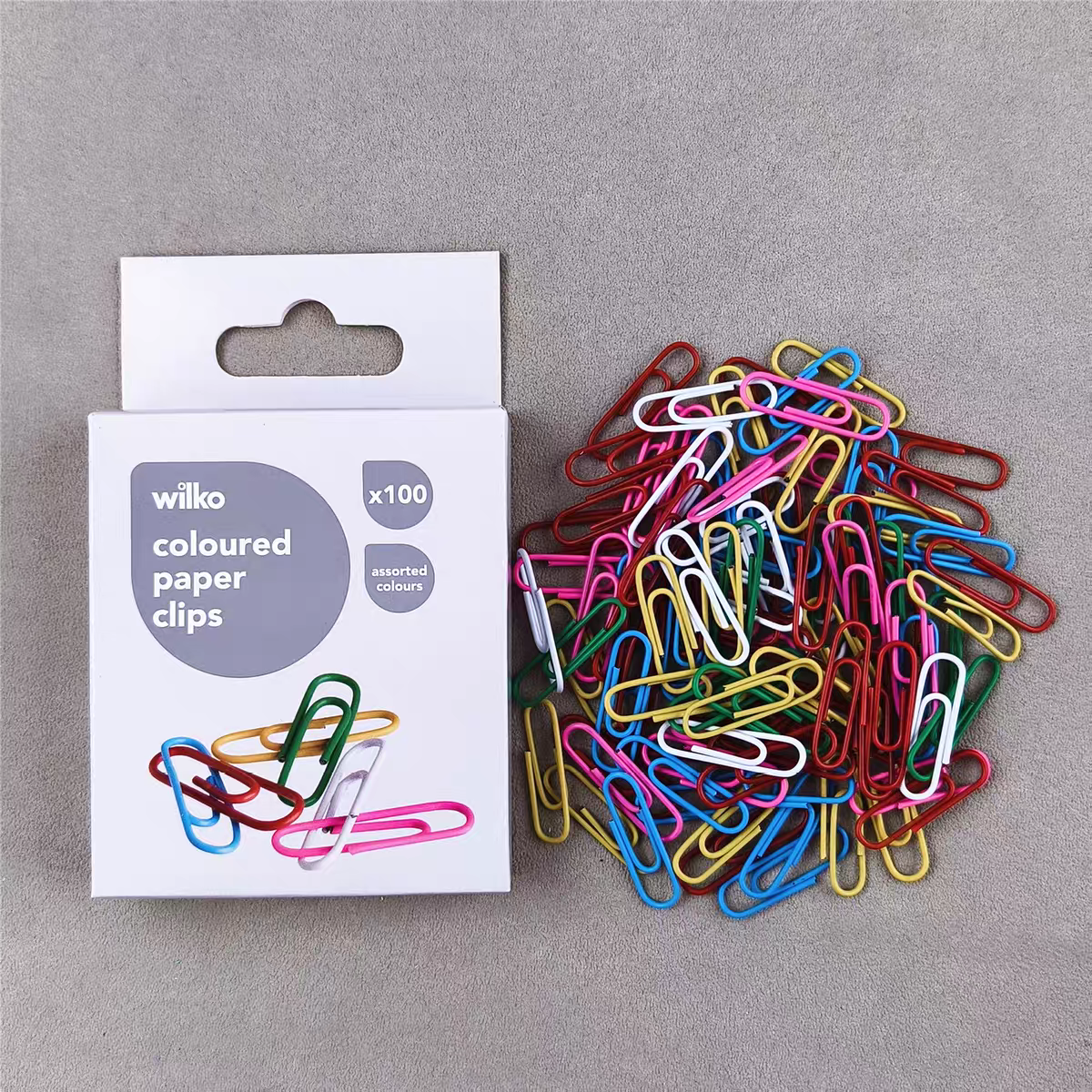 Coloured Paper Clips | 100 Pcs Pack