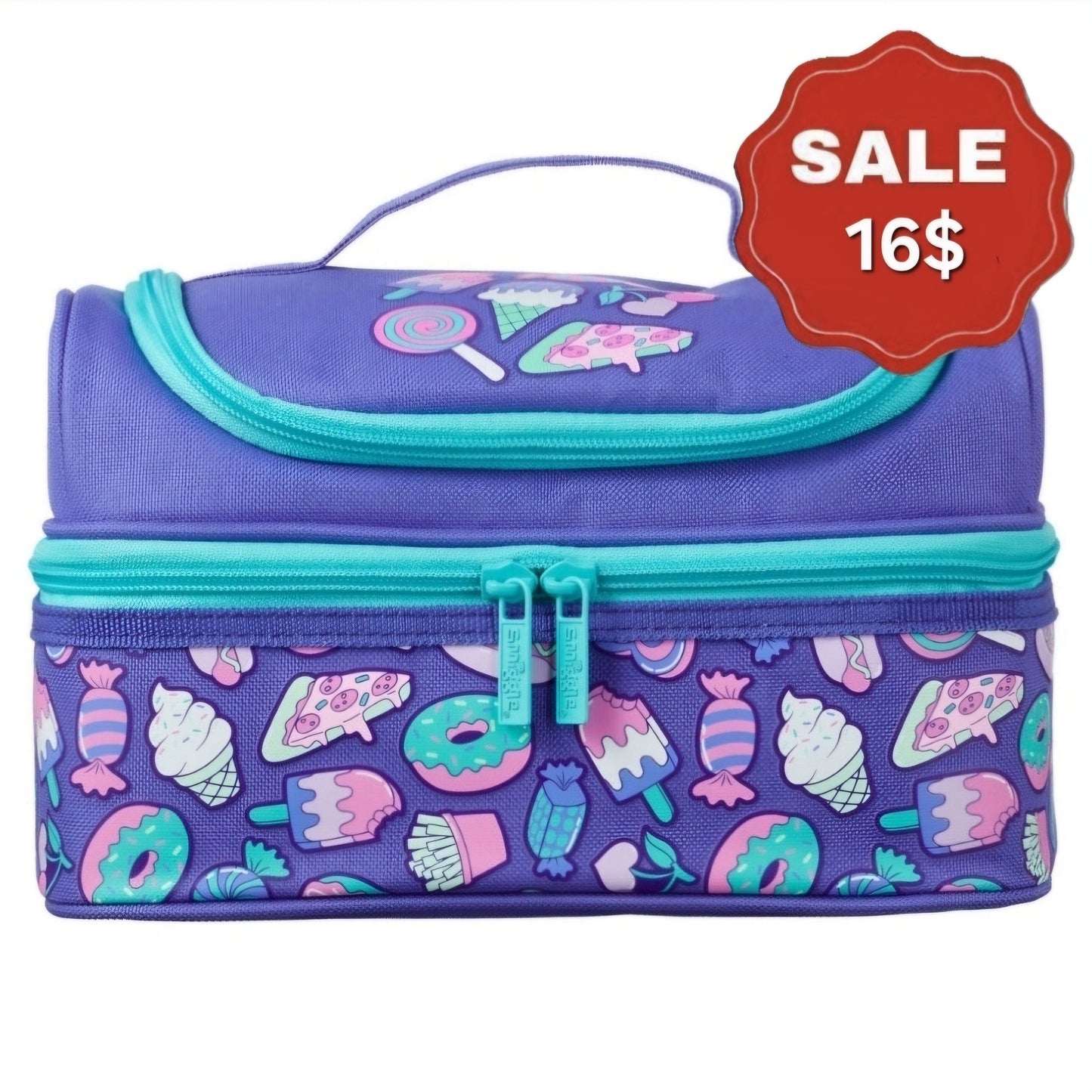 Smiggle Ice-cream Design Lunch bag Size 25x15x15cm