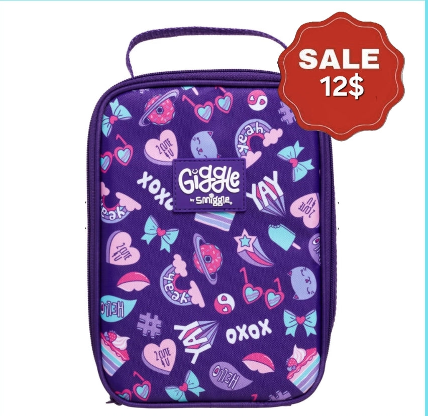Smiggle Purple Giggle Lunch Bag