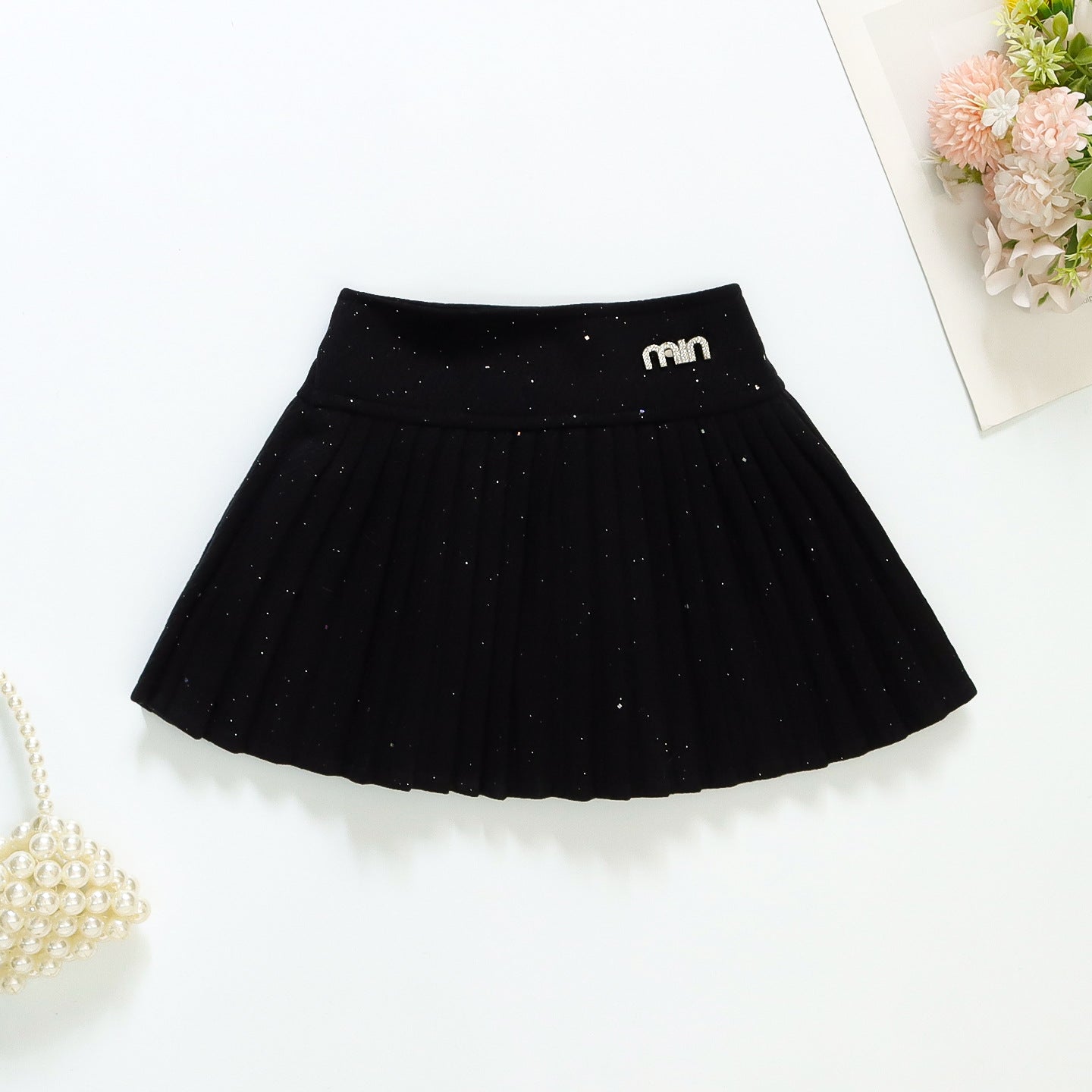 Cozy Comfort Warm Stretchy Skirt For Girls Age 3-8y