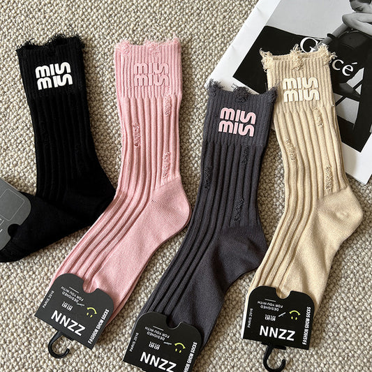 Cotton Socks Miu Miu 36-40 One Size