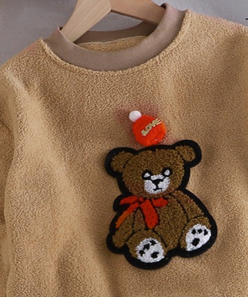 Kids Teddy Bear Fleece Set | Unisex 2-Piece Outfit | 1–8Y