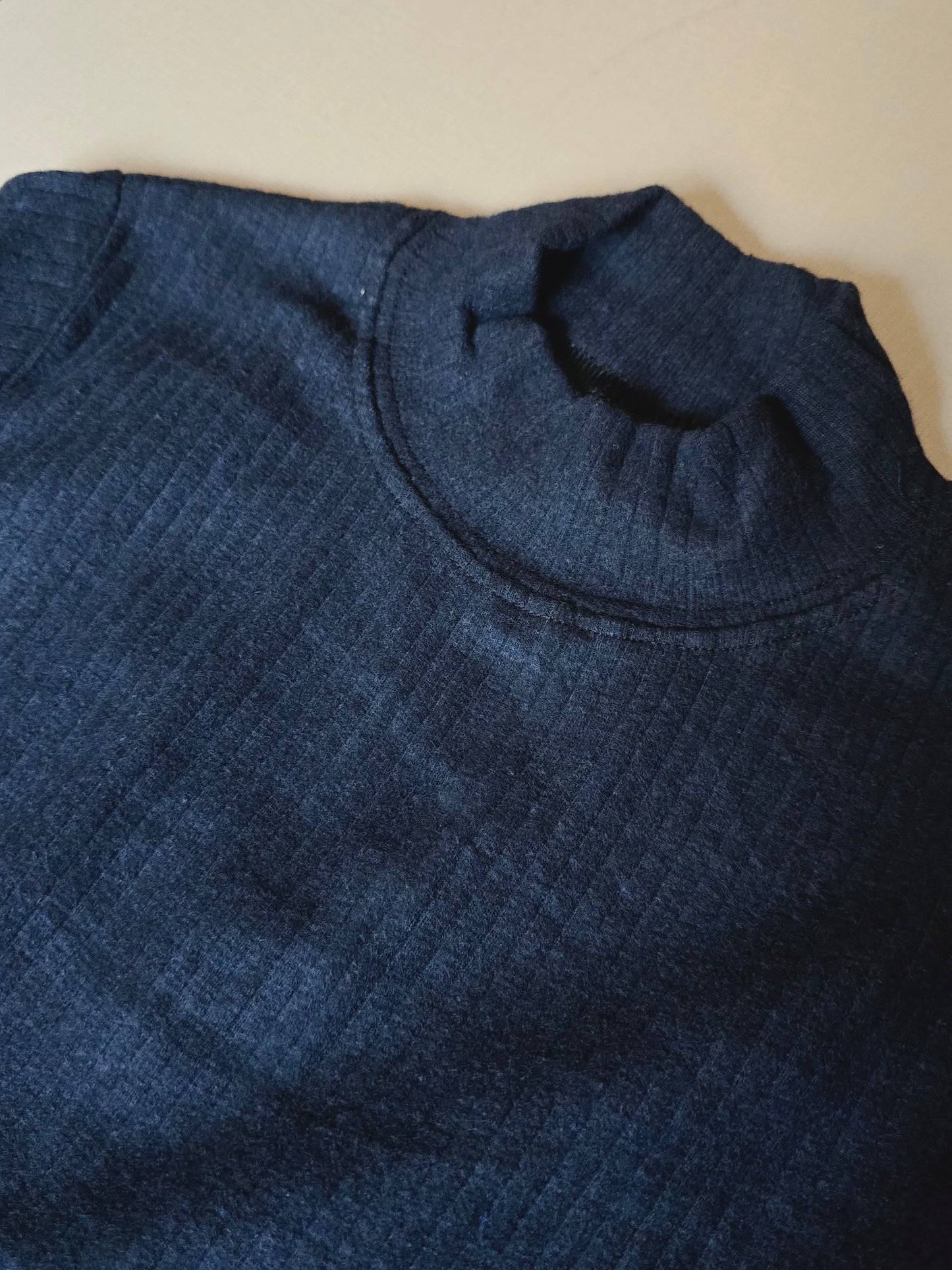 Dark Blue Turtleneck For Boys abd Girls School Warm Size 4-13y