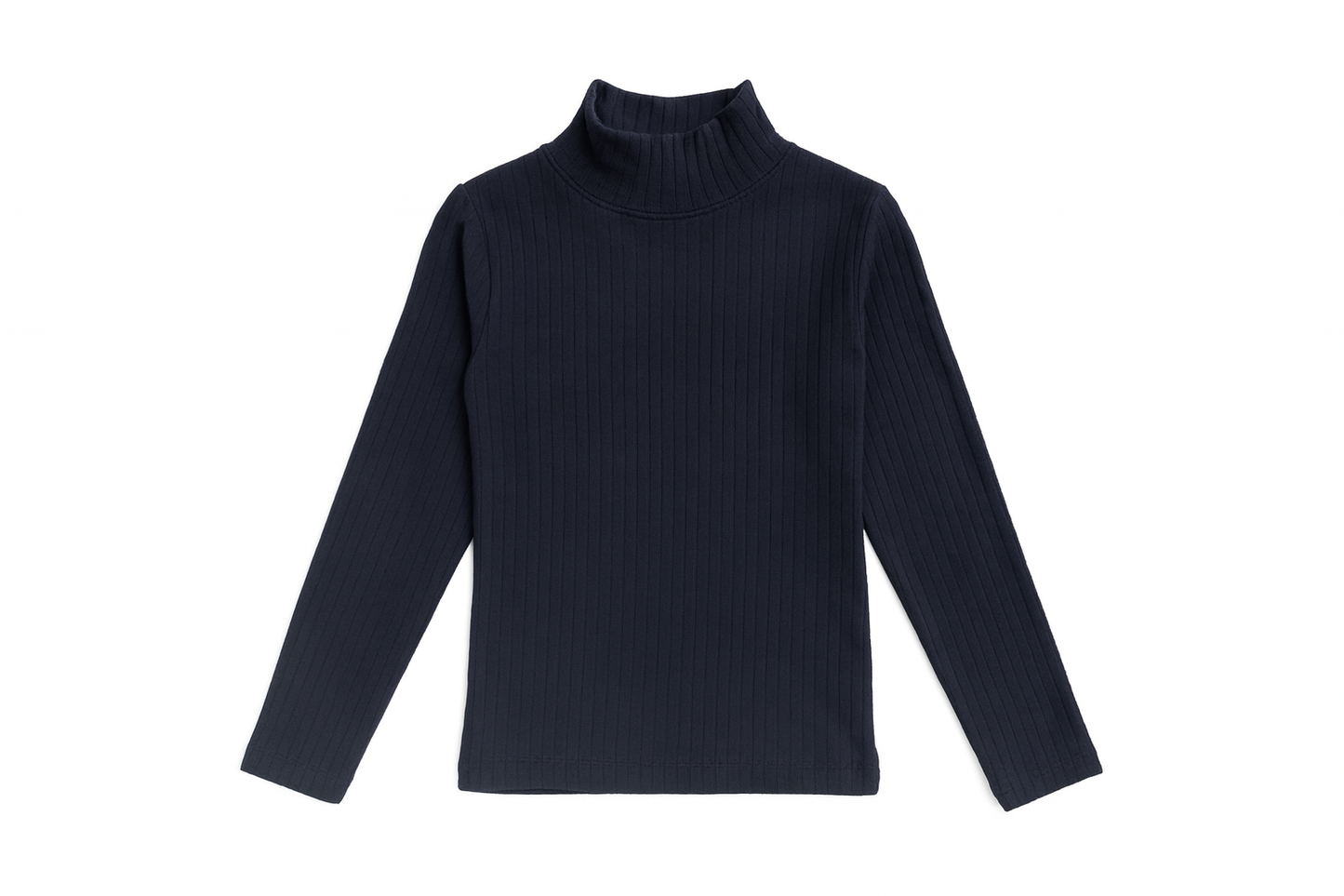 Dark Blue Long Sleeve Top Cotton For Girls Size 4-13y