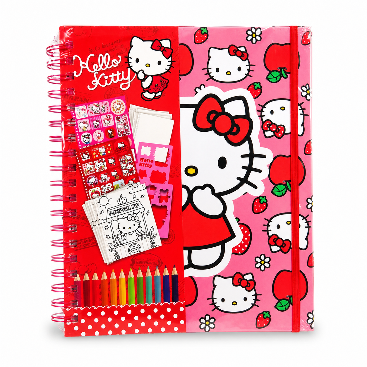 Hello Kitty Spiral Stationery & Activity Notebook Set | A4