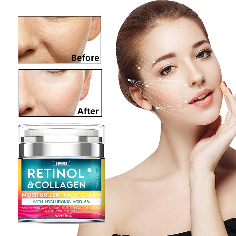 Retinol Cream for Face - Facial Moisturizer with Collagen  50ml