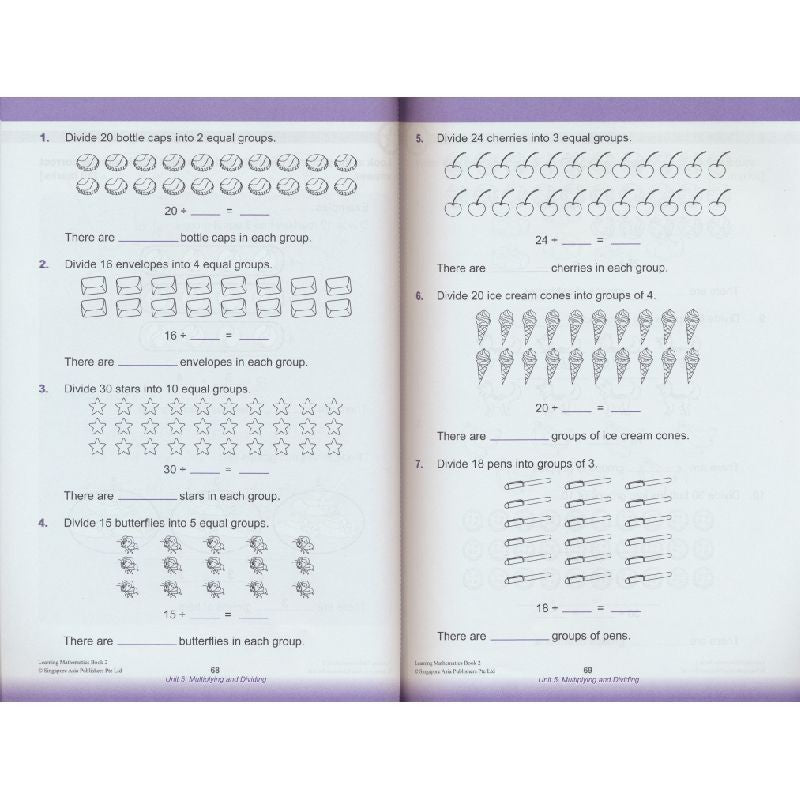 Learning Maths Books - Nursery-Gr6 | for Kids in Kindergarten and Primary School | Soft Cover | 3+
