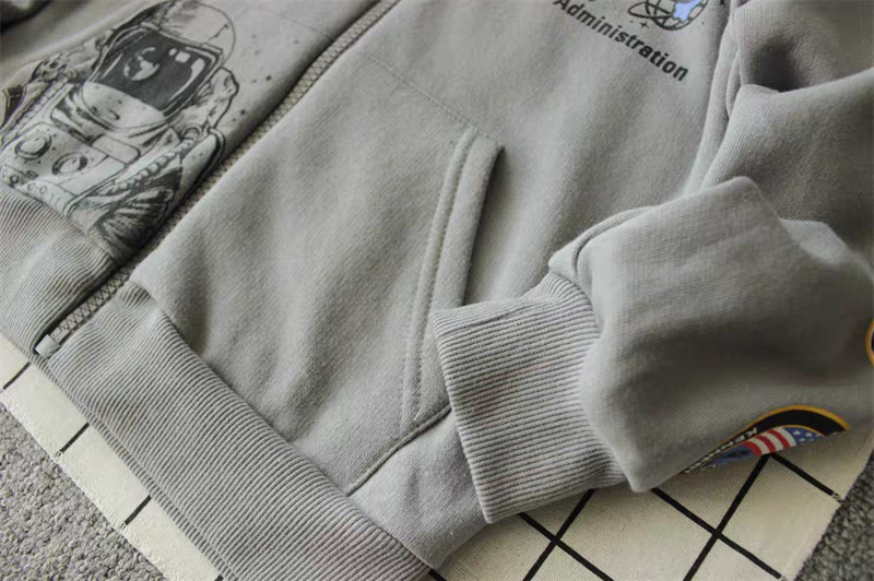 Light Jacket  With Fleece Nasa Design Size 5-14y