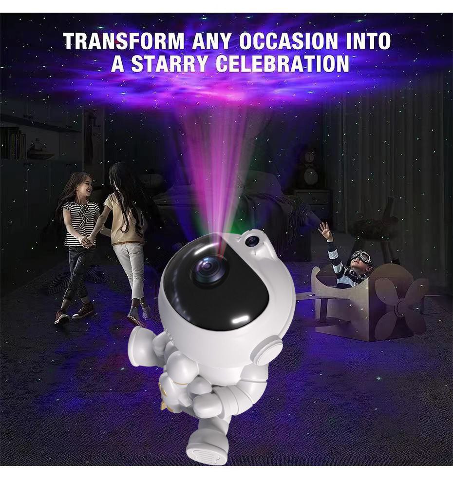 Stary Sky Astronaut Projector,Creates Peaceful Calming Atmosphere,With Various Effects