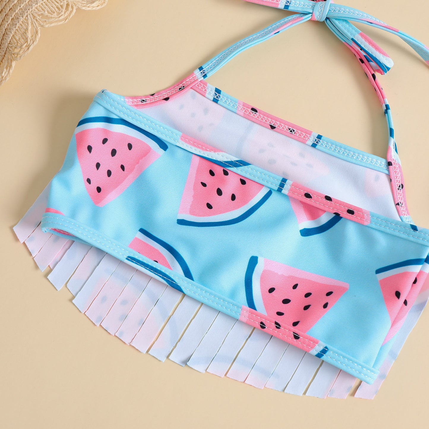 Watermelon Summer 3-Piece Girls Swimsuit Set | Size 6M-6Y