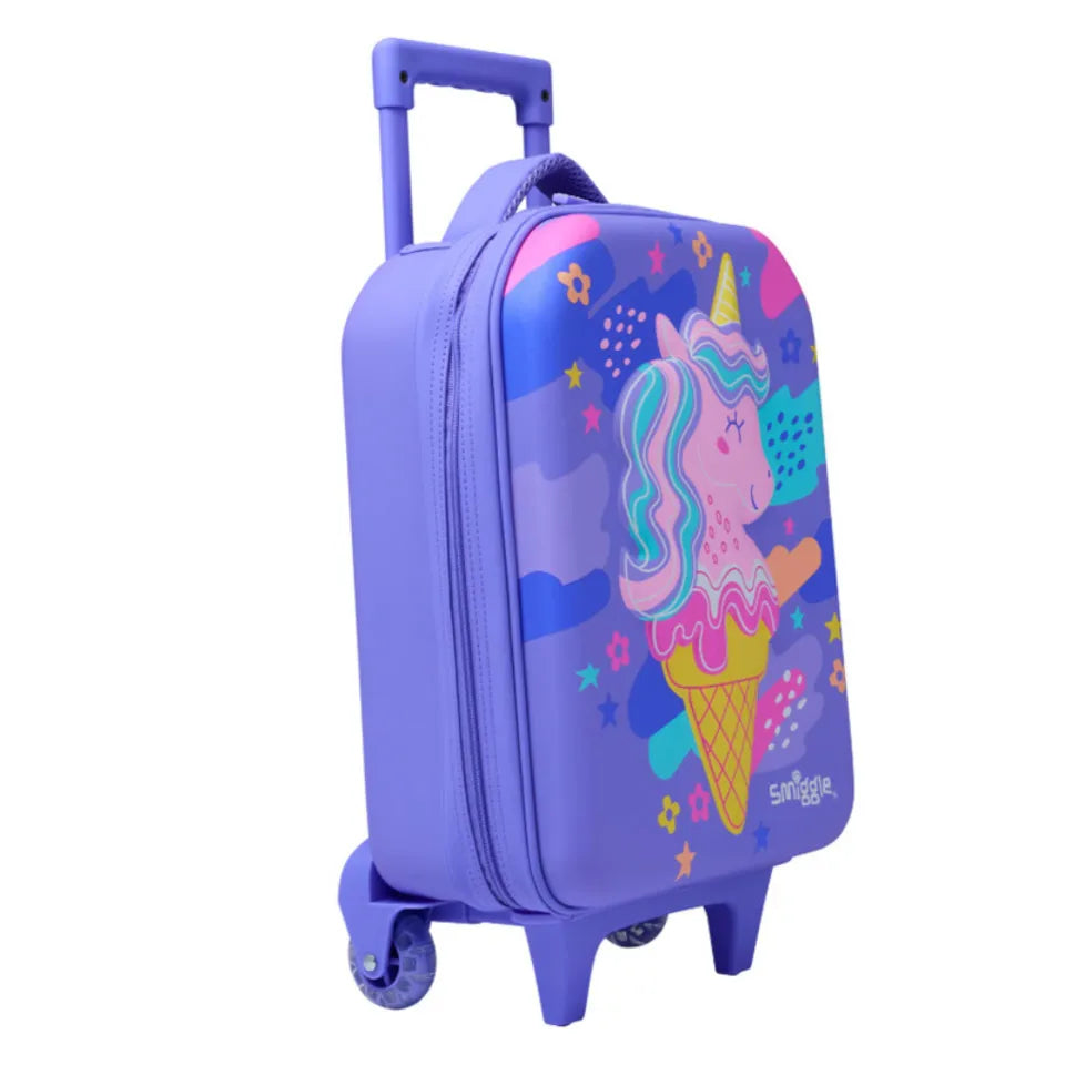 Smiggle Trolley Bag - Hardtop | Unicorn | Ice-Cream | 45cm