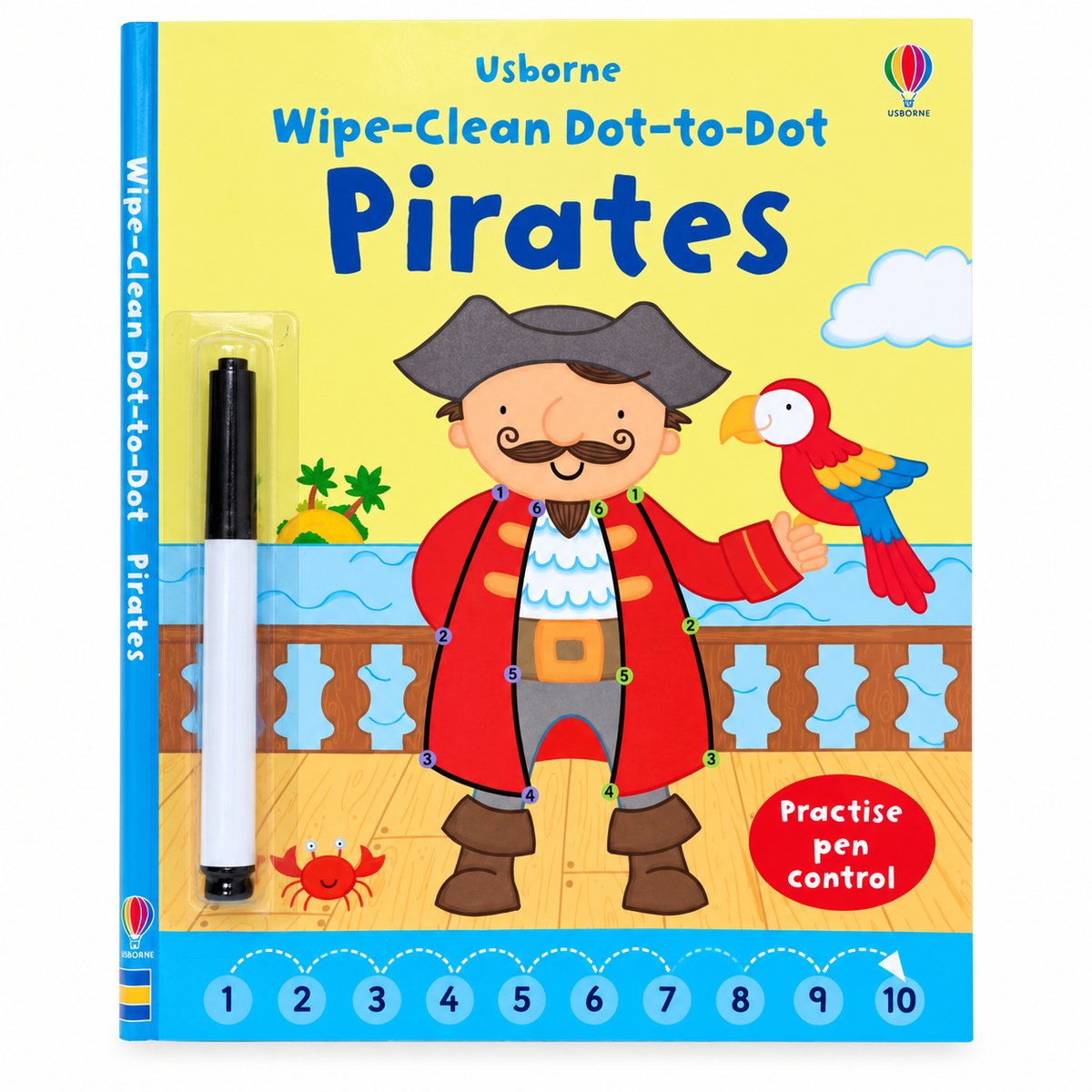 Usborne Wipe-Clean Dot-To-Dot Books | Soft Cover | 3+