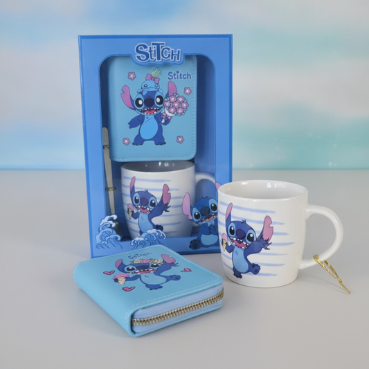 Stitch Mug & Zip Wallet Gift Set | 2-Piece Set