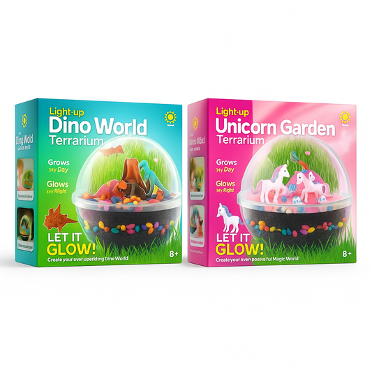 Terrarium Kit Dinosaur/Unicorn Design For Kids