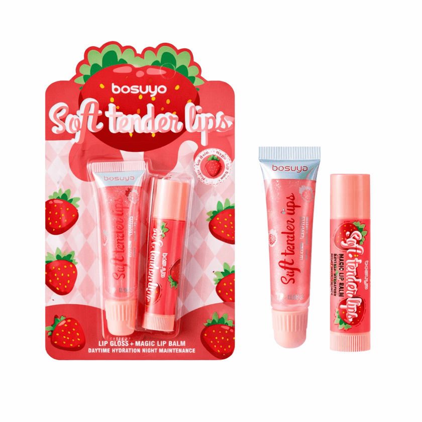 Soft Tender Lips | Lip Gloss + Lip Balm | Fruits Flavors
