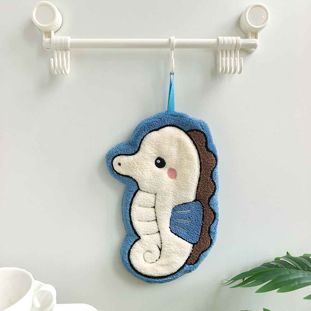 Cute Ocean Animal Hanging Hand Towel – 4 Designs