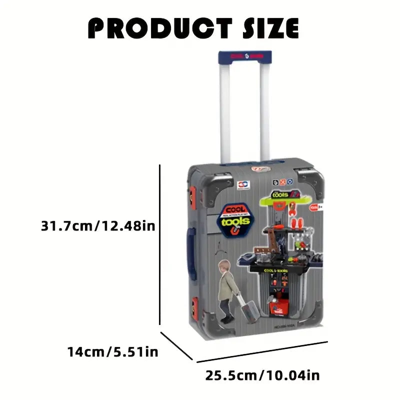 Tool Travel Case Set Trolley Bag 2in1