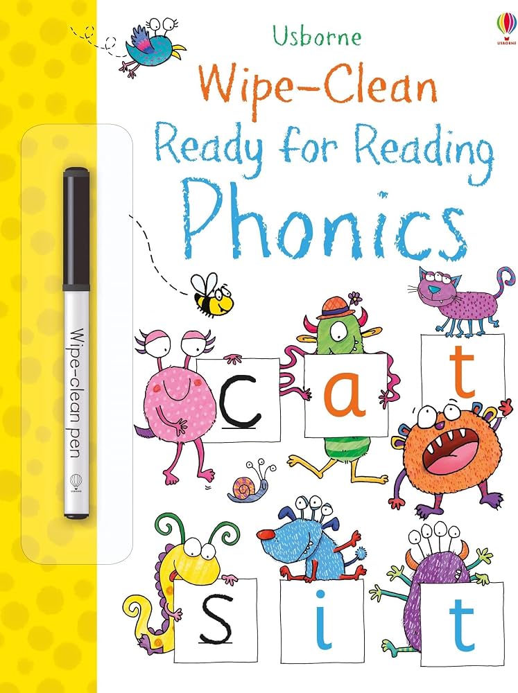 Usborne Wipe-Clean Books For Kids | Soft Cover | 3+