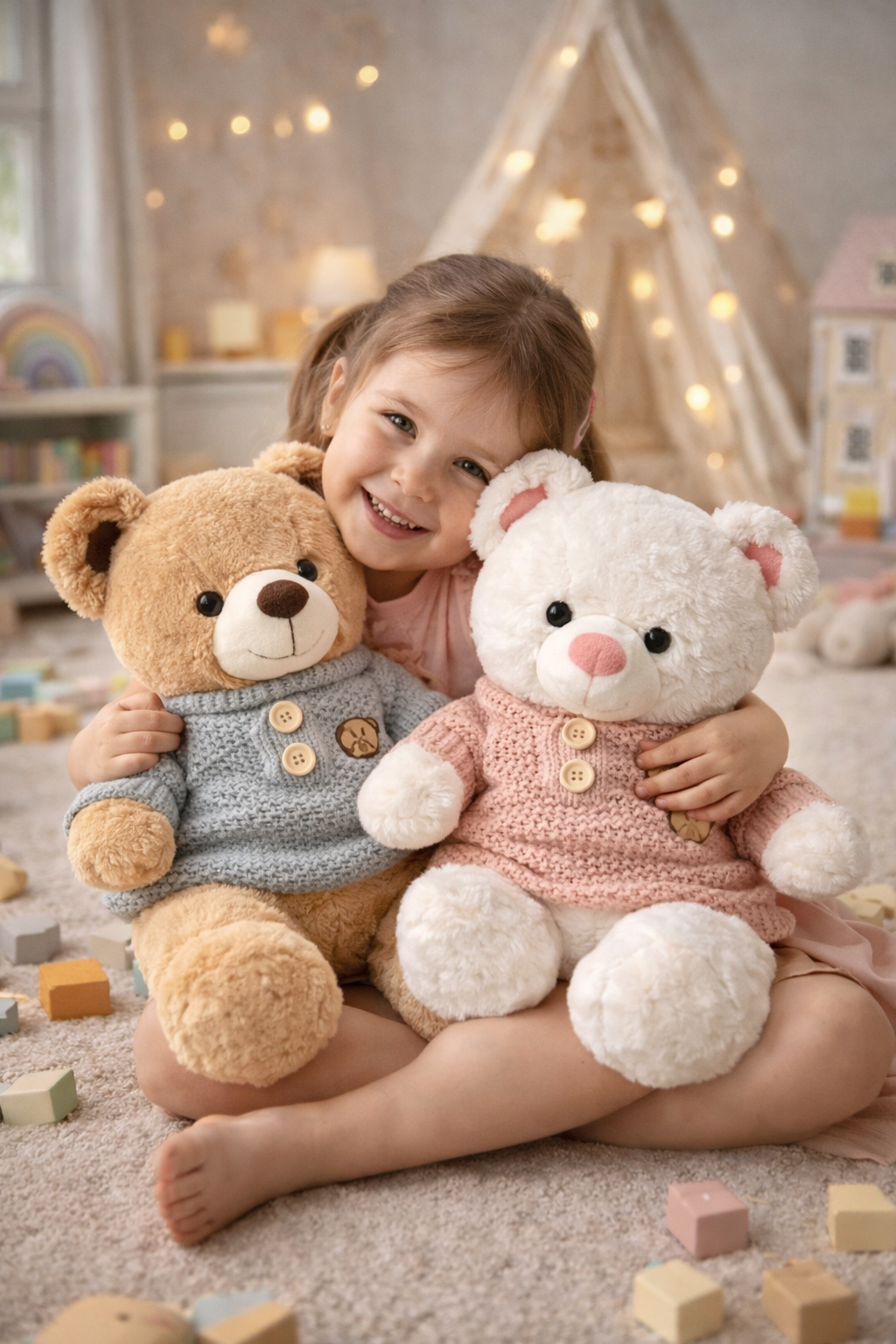 Ben & Molly Teddy Bear – 50 cm Soft Cuddly Plush