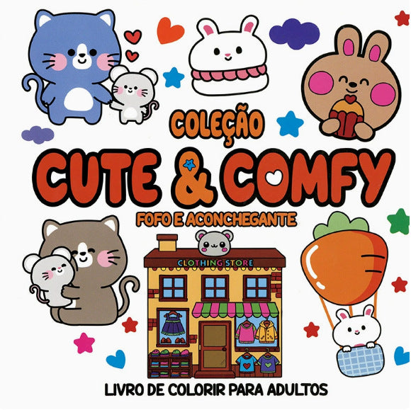 Cute & Comfy Coloring Books – 21 × 21 cm Softcover | 6+