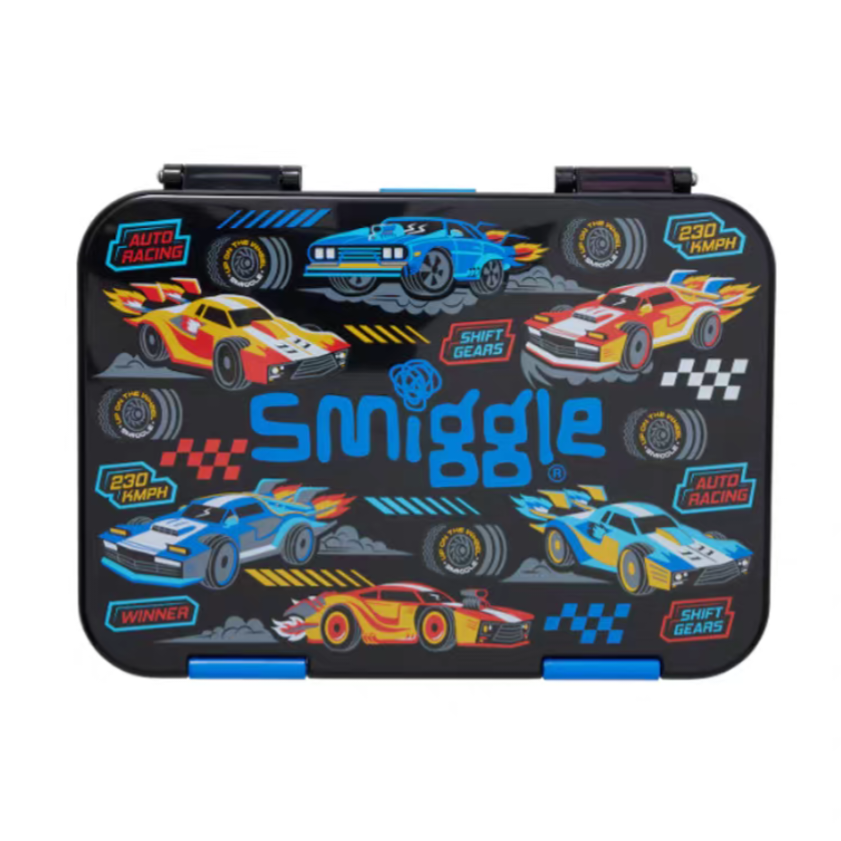 Smiggle Car Design 3pcs Set Backpack Lunch bag Bottle
