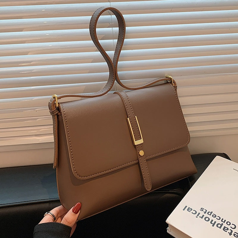 Elegant Brown Crossbody Shoulder Bag