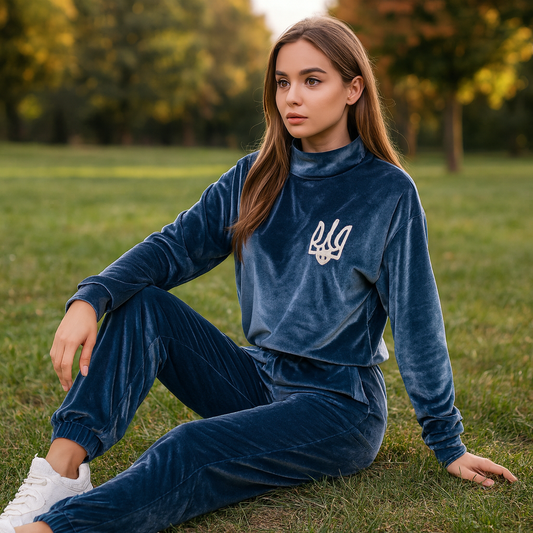 Velvet Outfit With Ukraine Emblem XS-L