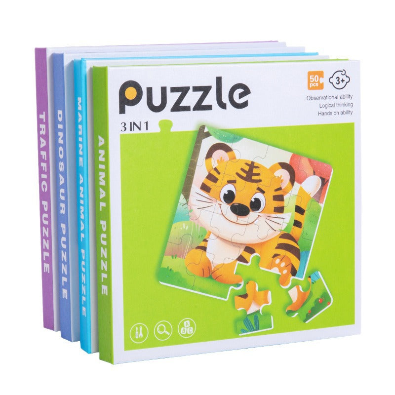 3-in-1 Magnetic Puzzle Set for Kids | 3+